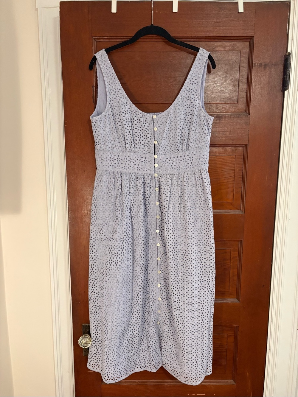 J. Crew Lavender Eyelet Button-Front Sun Dress - Women